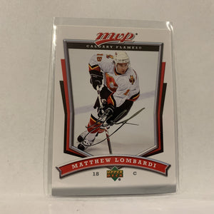 #112 Matthew Lombardi Calgary Flames   2007-08 UD MVP Hockey  Card A1D