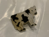 Black & White Dairy Cow Holstein Lapel Hat Pin CD