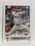 #61 Zack Wheeler Philadelphia Phillies 2022 Topps Opening Day Baseball Card