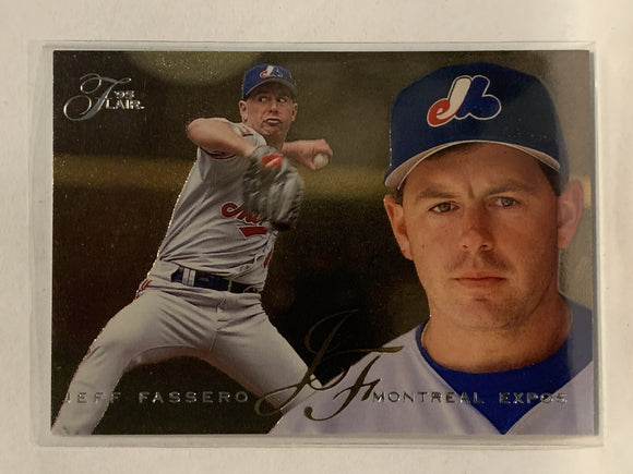 #374 Jeff Fassero Montreal Expos 1995 Flair Baseball Card