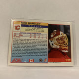 #232 Rick Wamsley Calgary Flames   1991-92 Score Hockey  Card A1D