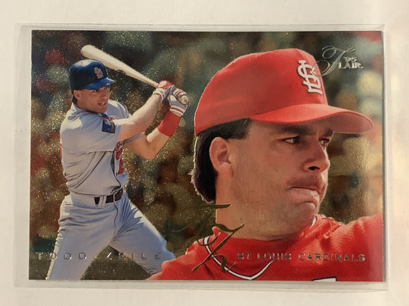 #413 Todd Zeile St Louis Cardinals 1995 Flair Baseball Card