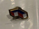 Blue Red White 3D Shape Lapel Hat Pin CE