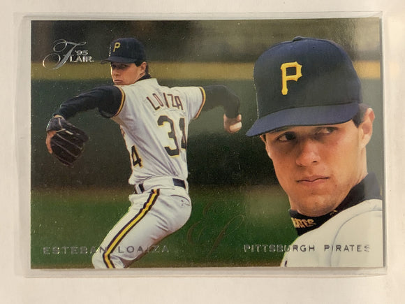 #403 Esteban Loaiza Pittsburgh Pirates 1995 Flair Baseball Card