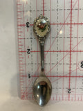 Cross Stitch Rose Souvenir Spoon