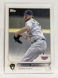 #78 Brandon Woodruff Milwaukee Brewers 2022 Topps Opening Day Baseball Card
