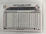 #103 Justin Verlander Houston Astros 2022 Topps Opening Day Baseball Card