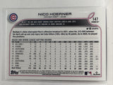 #147 Nico Hoerner Chicago Cubs 2022 Topps Opening Day Baseball Card