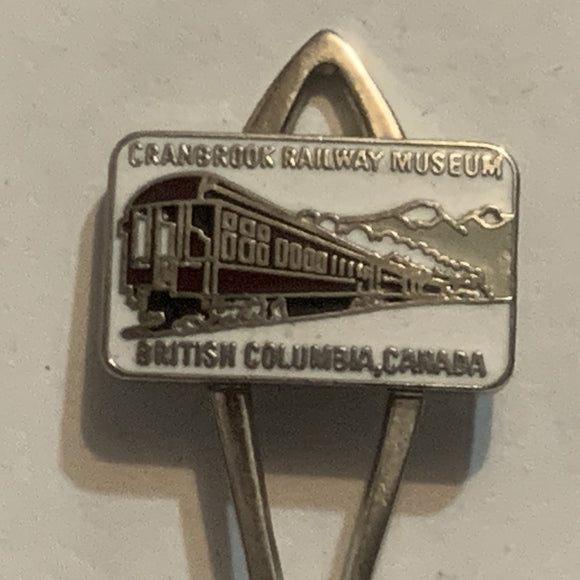 Cranbrook Railway Museum British Columbia Canada Train Collectable Souvenir Spoon CT
