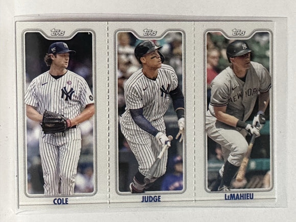 #TPC-6 LeMahieu Judge Cole New York Yankees 2022 Topps Opening Day Baseball Card