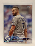 #223 Evan Longoria Tampa Bay Rays 2018 Topps Series One  Baseball Card MLB