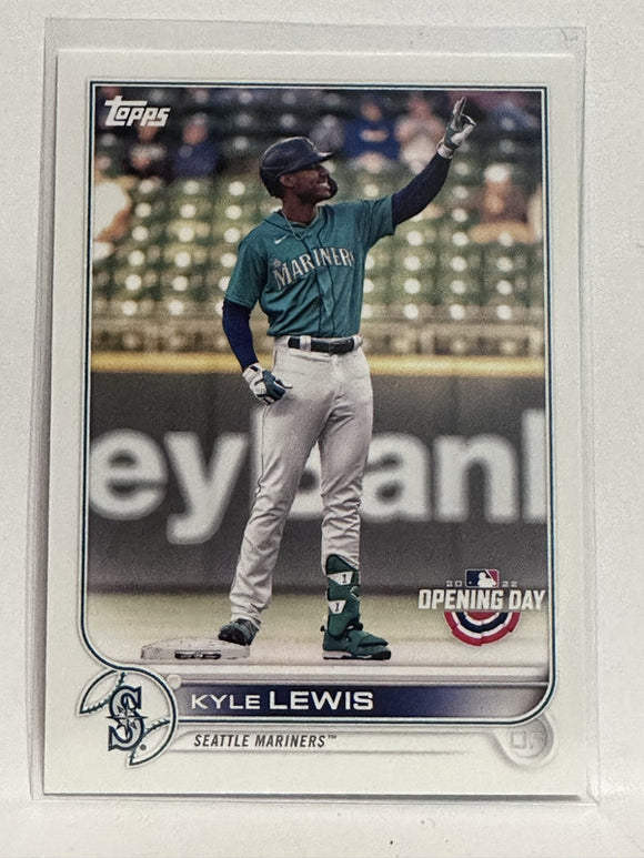 #87 Kyle Lewis Seattle Mariners 2022 Topps Opening Day Baseball Card