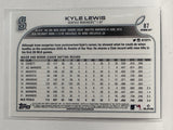 #87 Kyle Lewis Seattle Mariners 2022 Topps Opening Day Baseball Card