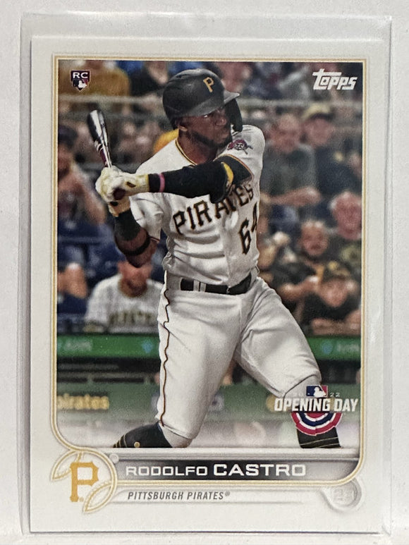 #57 Rodolfo Castro Rookie Pittsburgh Pirates 2022 Topps Opening Day Baseball Card