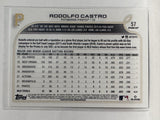 #57 Rodolfo Castro Rookie Pittsburgh Pirates 2022 Topps Opening Day Baseball Card