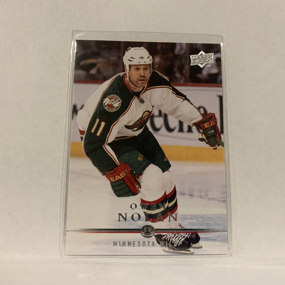 #349 Owen Nolan Minnesota Wild  Series 2 2009-10 Upper Deck Hockey  Card A1E