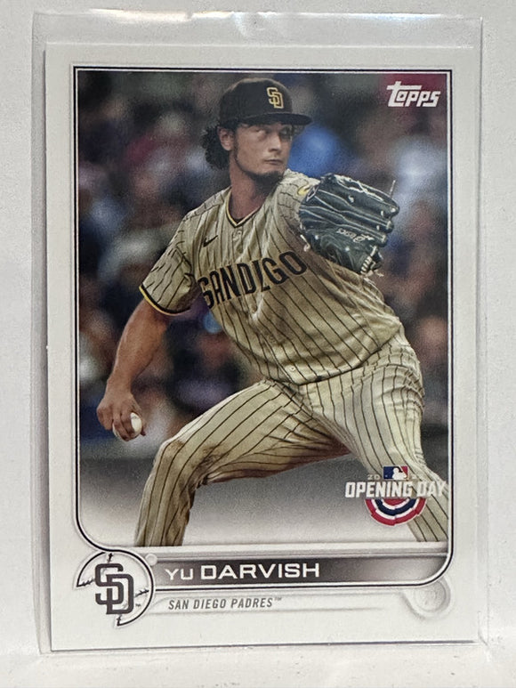 #18 Yu Darvish San Diego Padres 2022 Topps Opening Day Baseball Card
