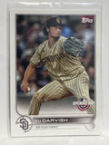 #18 Yu Darvish San Diego Padres 2022 Topps Opening Day Baseball Card