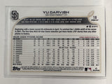 #18 Yu Darvish San Diego Padres 2022 Topps Opening Day Baseball Card