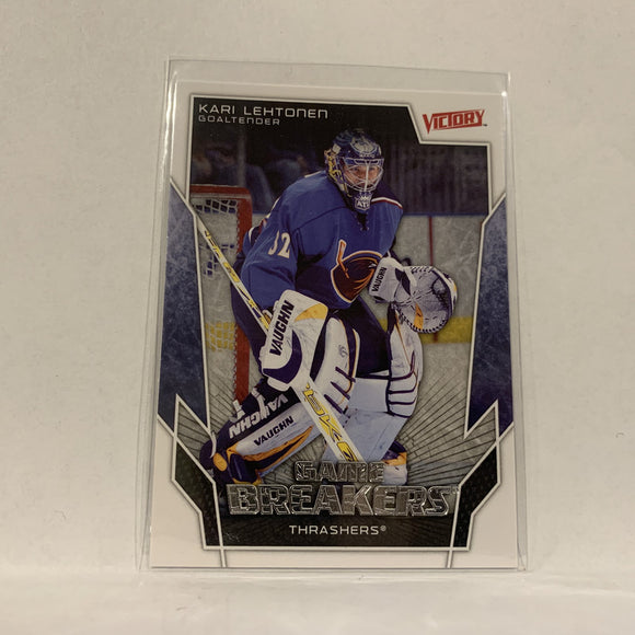 GB13 Kari Lehtonen Atlanta Thrashers  Game Breakers 2007-08 UD Victory Hockey  Card A1E
