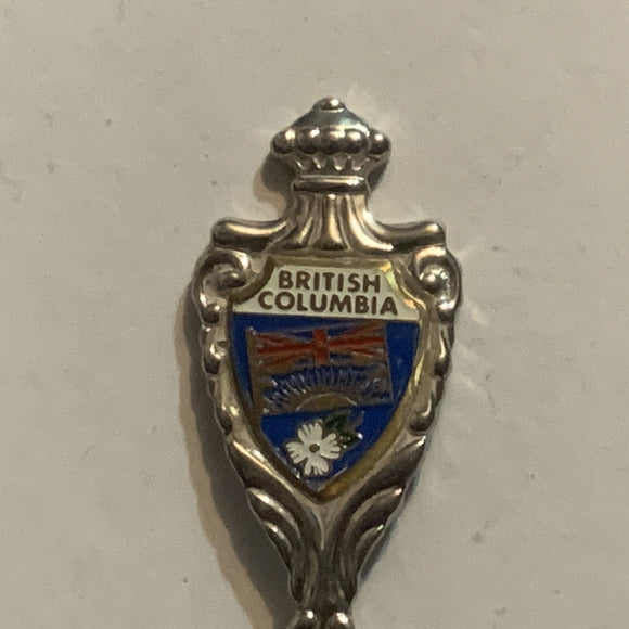 Prince Rupert BC British Columbia Flag Crest Emblem Collectable Souvenir Spoon CT