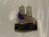 We Won't Forget Sept 11 2001 USA New York Lapel Hat Pin CE