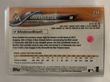 #234 Brian Anderson Rookie Miami Marlins 2018 Topps Series One  Baseball Card MLB