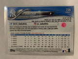 #236 CC Sabathia New York Yankees 2018 Topps Series One  Baseball Card MLB