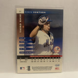 #87 Robin Ventura New York Mets 2002 Donruss Leaf Baseball Card HI
