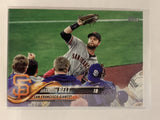 #210 Brandon Belt San Francisco Giants 2018 Topps Series One  Baseball Card MLB