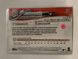 #261 Andrew Stevenson Rookie Washington Nationals 2018 Topps Series One  Baseball Card MLB