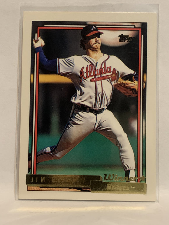 #279 Jim Clancy Atlanta Braves 1992 Topps Baseball Card