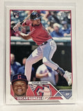 #119 Oscar Gonzalez Rookie Cleveland Guardians 2023 Topps Series One Baseball Card
