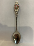 White Tulip Flowers Souvenir Spoon