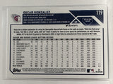 #119 Oscar Gonzalez Rookie Cleveland Guardians 2023 Topps Series One Baseball Card