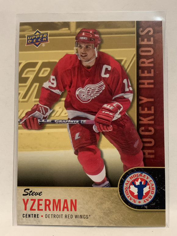 #Can-11 Steve Yzerman Detroit Red Wings 2017-18 Upper Deck National Hockey Card Day Canada Hockey Card  NHL
