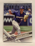 #98 Junior Guerra Milwaukee Brewers 2017 Topps Series One Baseball Card