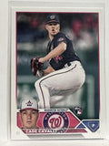 #320 Cade Cavalli Rookie Washington Nationals 2023 Topps Series One Baseball Card