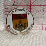 New Brunswick Crest Emblem Nouveau Brunswick  Lapel Pin