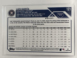 #121 Luis Garcia Houston Astros 2023 Topps Series One Baseball Card
