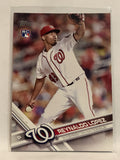 #120 Reynaldo Lopez Washington Nationals 2017 Topps Series One Baseball Card