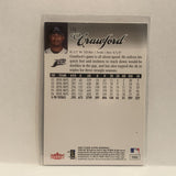 #176 Carl Crawford Tampa Bay Devil Rays 2007 Fleer Ultra Baseball Card HJ