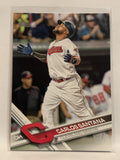 #121 Carlos Santana Cleveland Indians 2017 Topps Series One Baseball Card