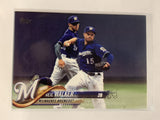 #268 Neil Walker Milwaukee Brewers 2018 Topps Series One  Baseball Card MLB