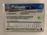 #225 Kyle Schwarber Chicago Cubs 2018 Topps Series One  Baseball Card MLB