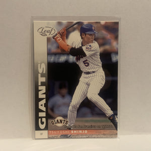 #127 Tsuyoshi Shinjo San Francisco Giants 2002 Donruss Leaf Baseball Card HJ