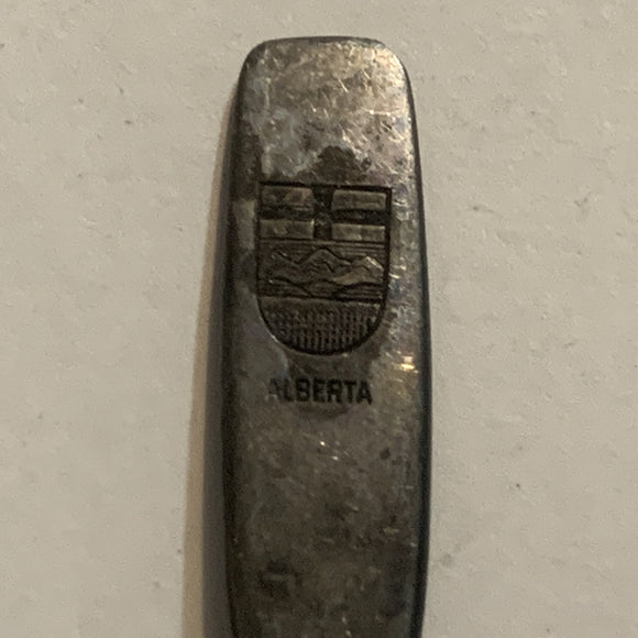 Alberta Crest Emblem Province Collectable Souvenir Spoon CU