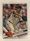 #179 Mtt Moore San Francisco Giants 2017 Topps Series One Baseball Card