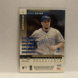 #75 Mark Quinn Kansas City Royals 2002 Donruss Leaf Baseball Card HK