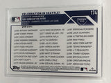 #174 Celebration in Seattle Seattle Mariners 2023 Topps Series One Baseball Card